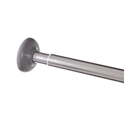 Regulerbar Brusestang 140-260 cm 25 mm Krom
