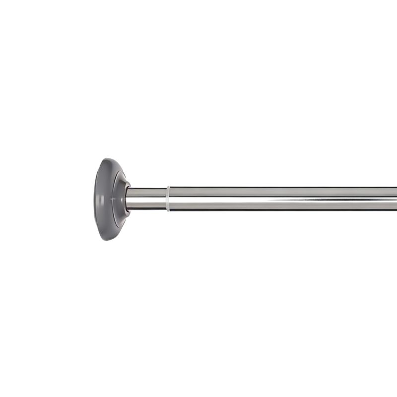 Regulerbar Brusestang 140-260 cm 25 mm Krom