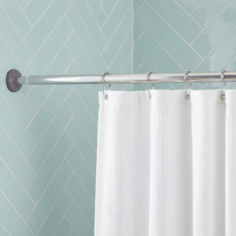 Regulerbar Brusestang 140-260 cm 25 mm Krom