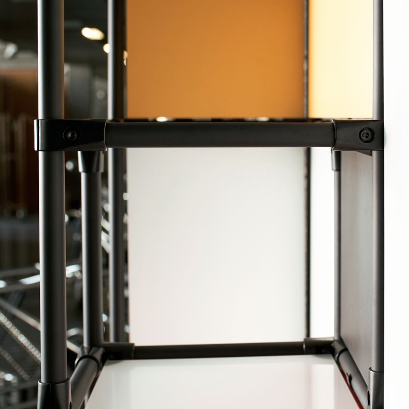 Shop Line stang Ø 25 mm 100 cm mat-sort