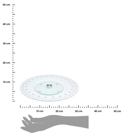 Kageopsats Drejelig 30 cm Transparent Glas