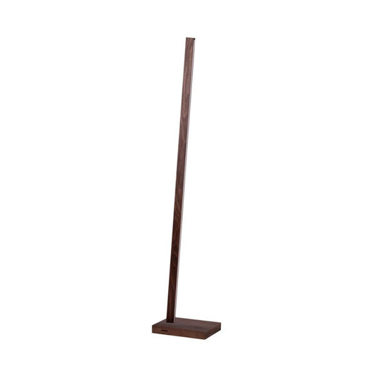 Gulvlampe i træ SPOT Light 1xLED 22W Bøgtræ med valnøddefinish FSC, touchdæmper, 1 stk.