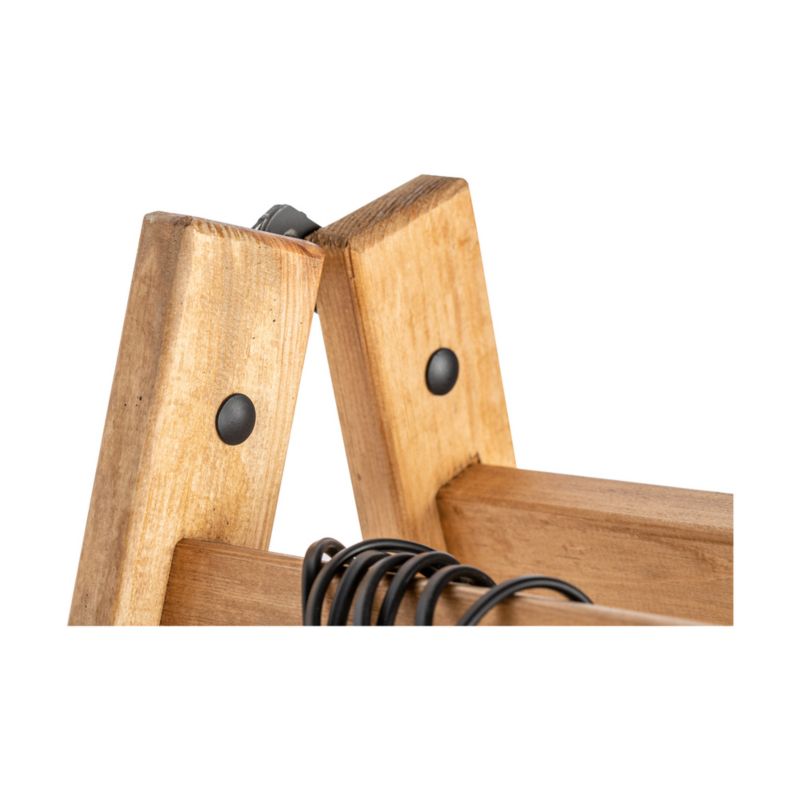 Trægulvlampe SPOT Light 4xE27 Maks. 15W LED FSC-certificeret fyrretræ med beige-sorte lampeskærme, 1 stk.