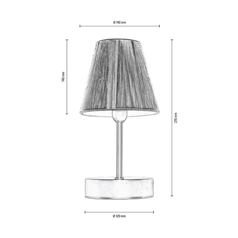 Træbordlampe SPOT Light 1xE14 Max. 25W Naturlig FSC-birk med antracitfinish, 1 stk.