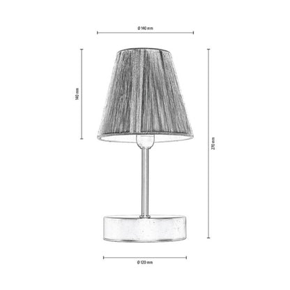 Træbordlampe SPOT Light 1xE14 Max. 40W Naturlig FSC-birk med rød-sort accent, 1 stk.