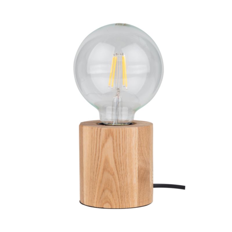 Træbordlampe SPOT Light 1xE27 Max. 25W Olieret Eg FSC, Polsk Producent, 1 stk.