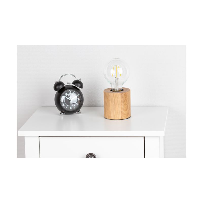 Træbordlampe SPOT Light 1xE27 Max. 25W Olieret Eg FSC, Polsk Producent, 1 stk.