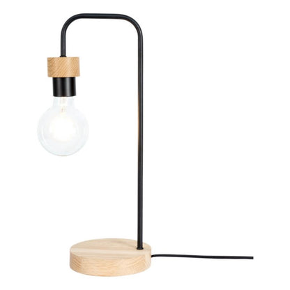 Træbordlampe SPOT Light 1xE27 Max. 25W Olieret Eg FSC i Industriel Stil, Polsk Producent, 1 stk.