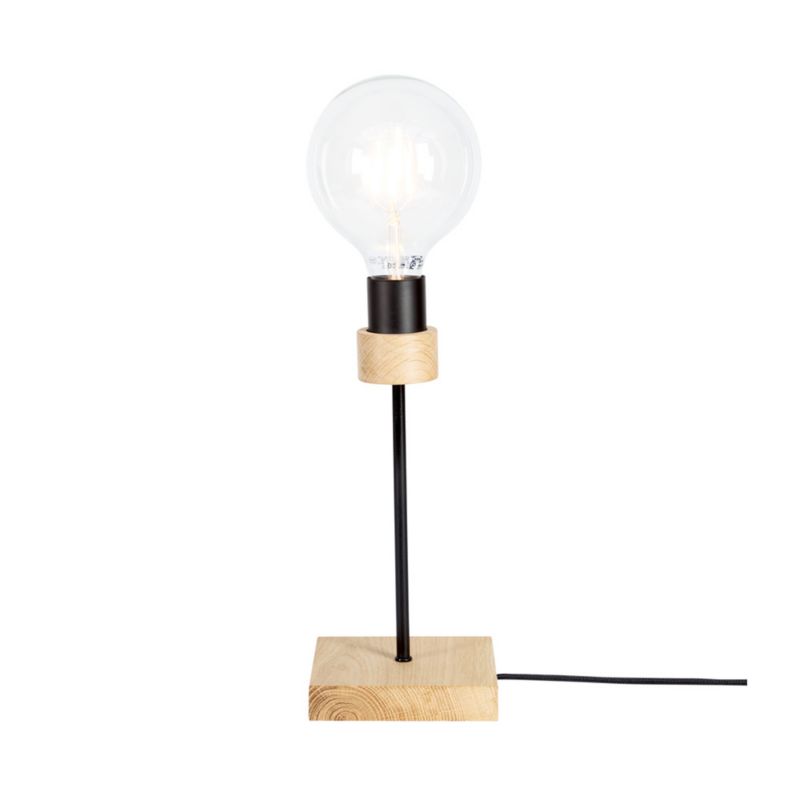 Træbordlampe SPOT Light 1xE27 Max. 25W Olieret Eg FSC i Moderne Stil, Polsk Producent, 1 stk.