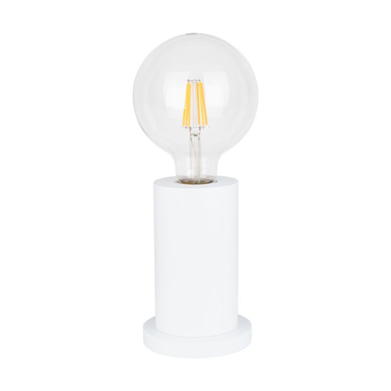 Træbordlampe SPOT Light 1xE27 Max. 25W Bøgtræ Hvid FSC, Polsk Producent, 1 stk.