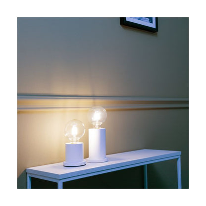 Træbordlampe SPOT Light 1xE27 Max. 25W Bøgtræ Hvid FSC, Polsk Producent, 1 stk.