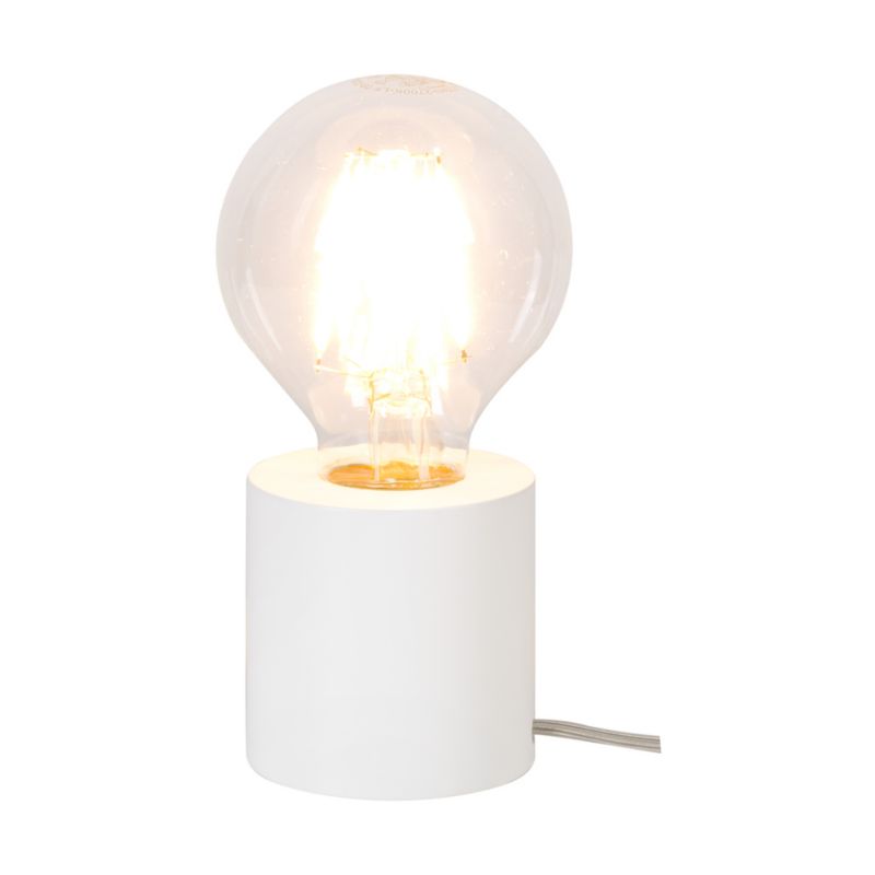 Træbordlampe SPOT Light 1xE27 Maks. 25W Bøgtræ Hvid FSC, Polsk Producent, 1 stk.