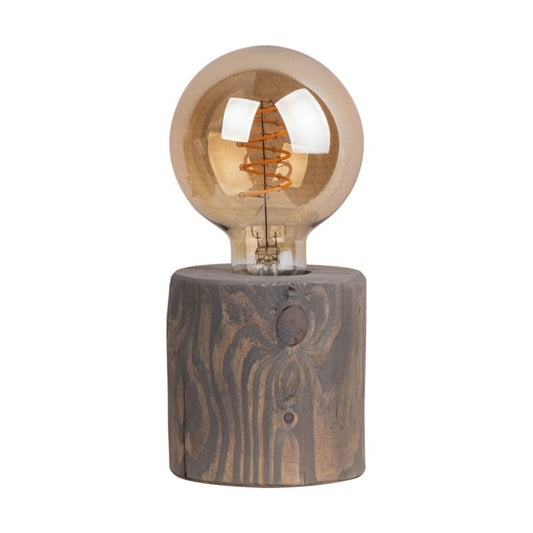 Træbordlampe SPOT Light 1xE27 Max. 25W, grå FSC-certificeret fyrretræ, polsk producent, 1 stk.