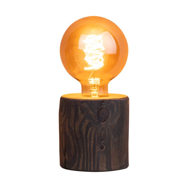 Træbordlampe SPOT Light 1xE27 Max. 25W, grå FSC-certificeret fyrretræ, polsk producent, 1 stk.