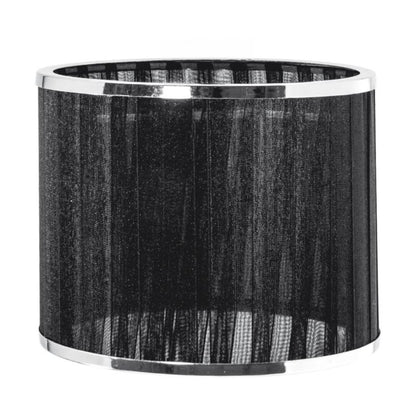 Træbordlampe SPOT Light 1xE27 Max. 25W Naturlig FSC-birk med sort-krommet stofskærm, 1 stk.