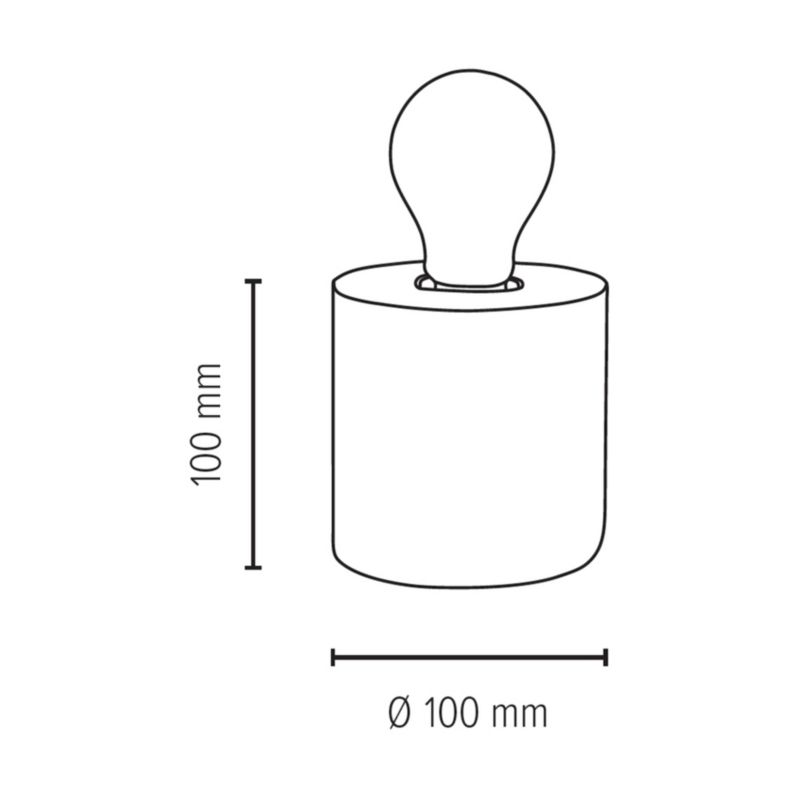 Træbordlampe SPOT Light 1xE27 Max. 25W Naturlig Bøg FSC, Polsk Producent 1 stk.