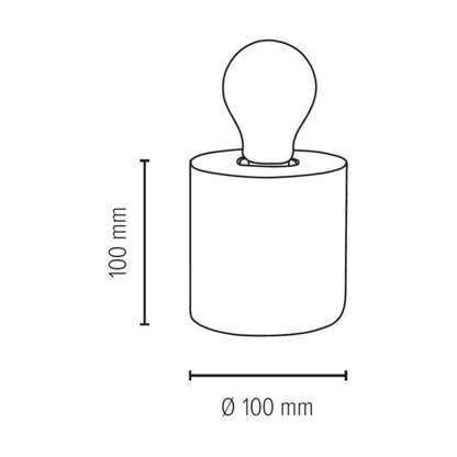 Træbordlampe SPOT Light 1xE27 Max. 25W Naturlig Bøg FSC, Polsk Producent 1 stk.