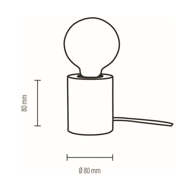Træbordlampe SPOT Light 1xE27 Max. 25W Naturlig Bøg FSC, Polsk Producent 1 stk.