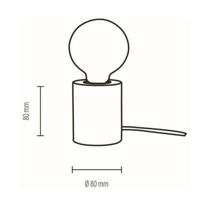 Træbordlampe SPOT Light 1xE27 Max. 25W Naturlig Bøg FSC, Polsk Producent 1 stk.