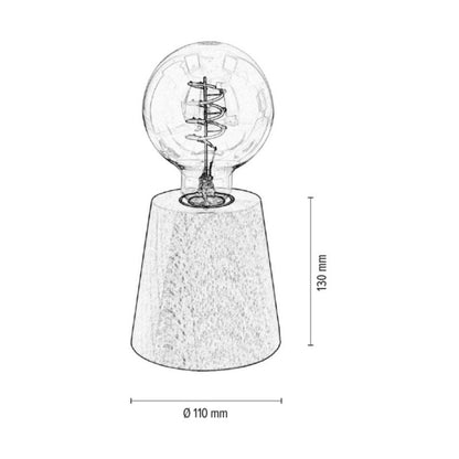 Træbordlampe SPOT Light 1xE27 Max. 25W Naturlig Bøg FSC, Polsk Producent 1 stk.