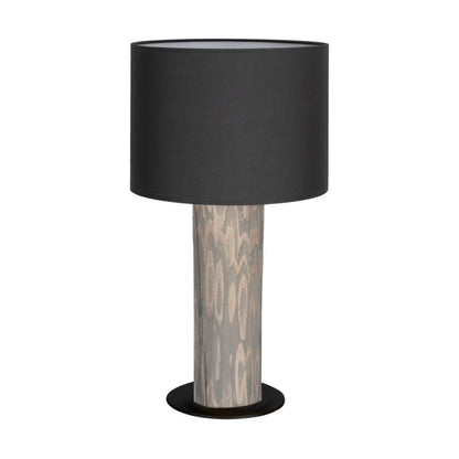 Træbordlampe SPOT Light 1xE27 Max. 40W Grå FSC-certificeret Fyrretræ med Antracit Lampskærm, 1 stk.