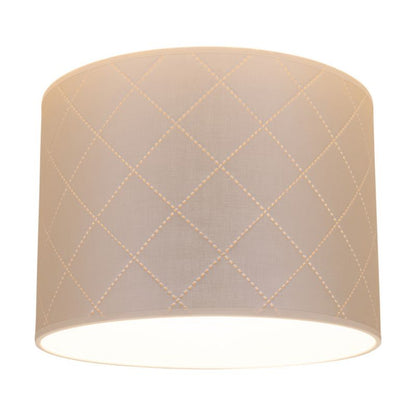 Træbordlampe SPOT Light 1xE27 Max. 60W Olieret Eg FSC med Perlemorsfarvet Stofskærm, Polsk Producent, 1 stk.