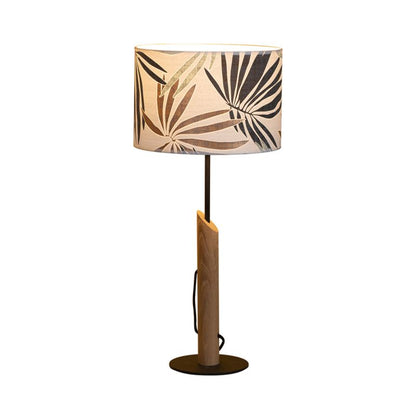 Træbordlampe SPOT Light 1xE27 Max. 60W Olieret Eg FSC med Flerfarvet Skærm, Polsk Producent, 1 stk.