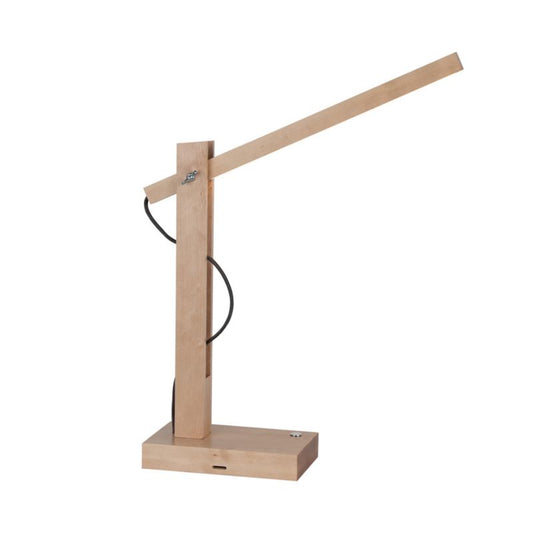 Træbordlampe SPOT Light 1xLED 5,5W Naturlig Birk FSC, Touch-dæmper, 1 stk.