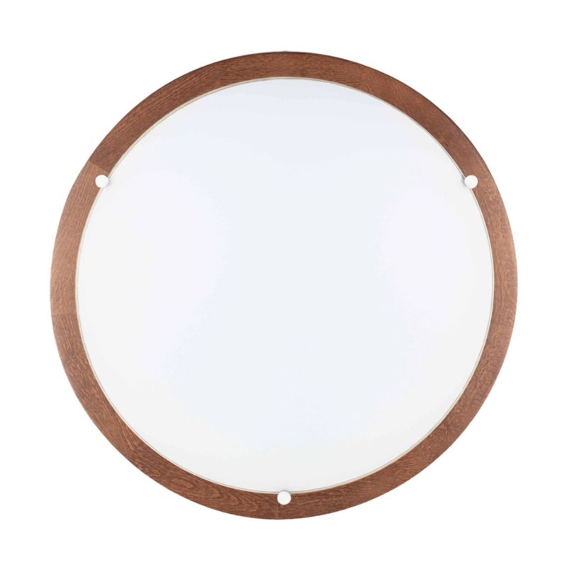 Træloftlampe SPOT 1xLED 18W FSC-bøg i valnøddenyanse med hvidt glas, polsk producent, 1 stk.