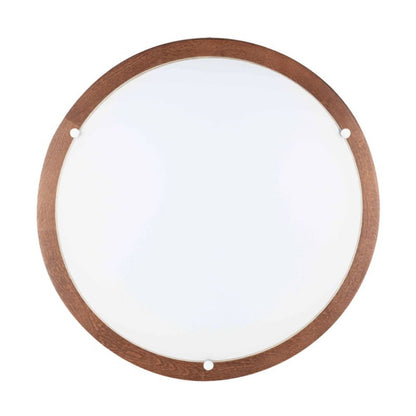 Træloftlampe SPOT 1xLED 18W FSC-bøg i valnøddenyanse med hvidt glas, polsk producent, 1 stk.