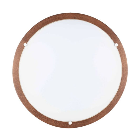 Træloftlampe SPOT 1xLED 18W FSC-bøg i valnøddenyanse med hvidt glas, polsk producent, 1 stk.