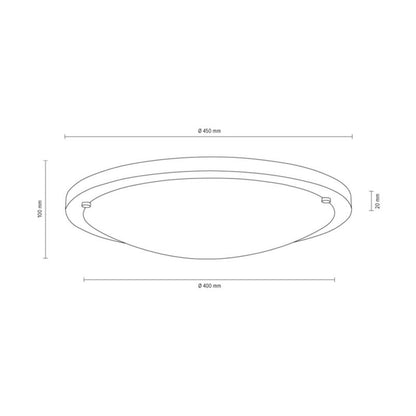 Træloftlampe SPOT 1xLED 18W FSC-bøg i valnøddenyanse med hvidt glas, polsk producent, 1 stk.