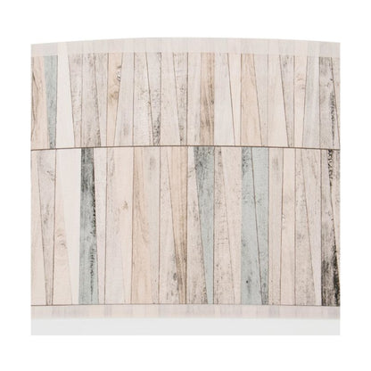 Træloftlampe SPOT Light 1xLED 18W i nøddebrun fyrretræ med flerfarvet stof, 1 stk.