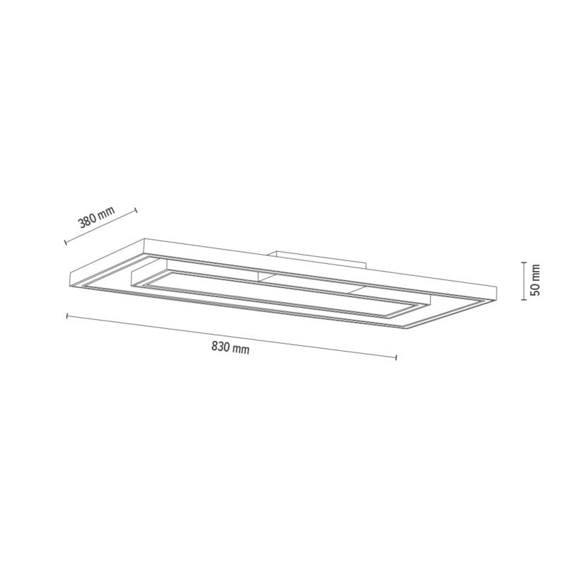Træloftslampe SPOT Light 2xLED Integreret 24V 57W Olieret Eg FSC, Polsk Producent, 1 stk.