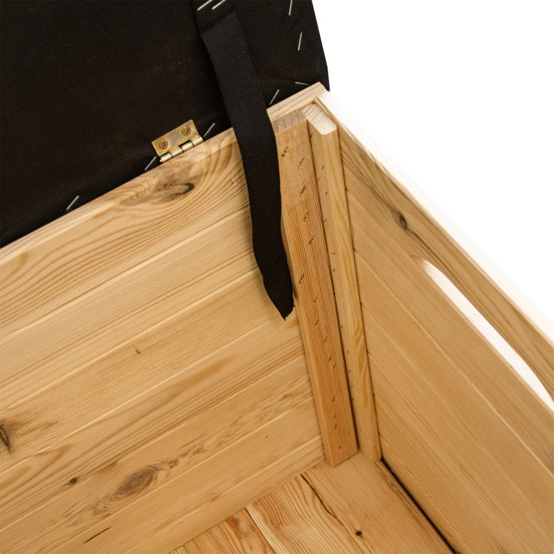 Træskrin 4iQ Group 100x40x50 cm polstret kiste 200L 1 stk.