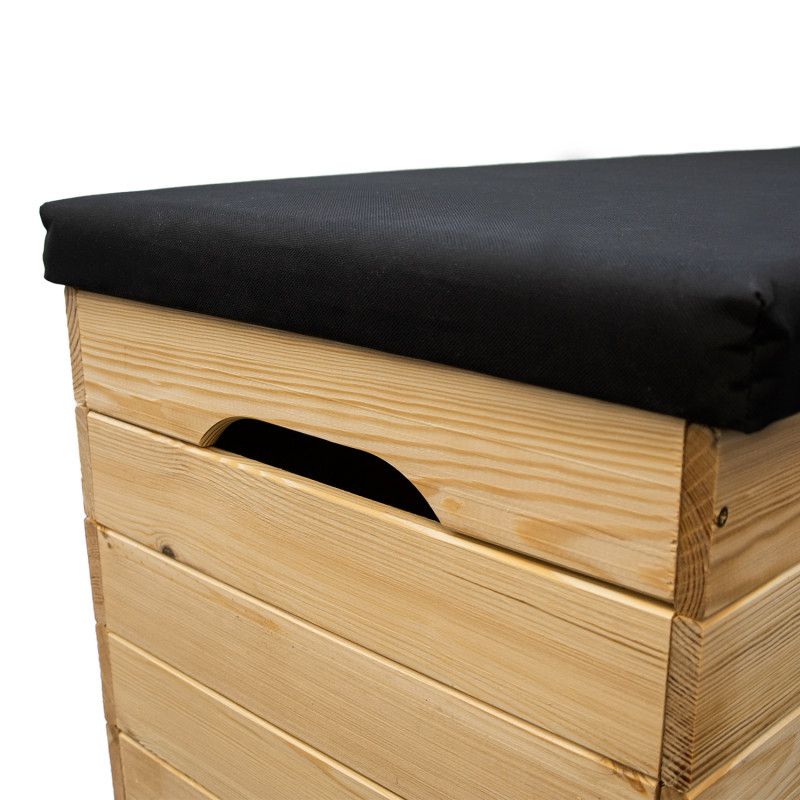 Træskrin 4iQ Group 100x40x50 cm polstret kiste 200L 1 stk.