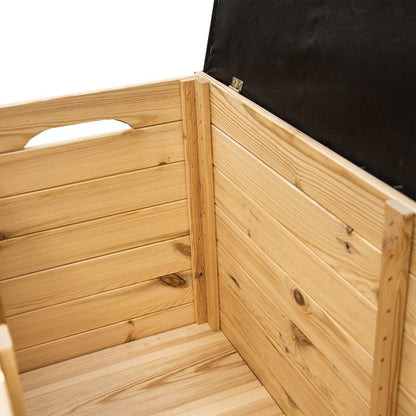 Træskrin 4iQ Group 100x40x50 cm polstret kiste 200L 1 stk.