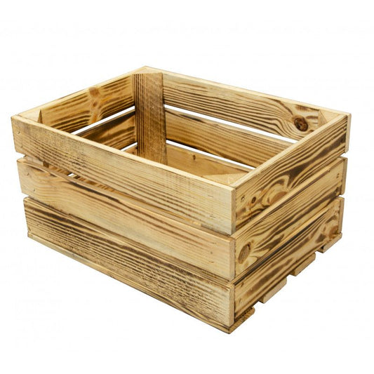 Trææske 4iQ Group 40x31x21 cm, brændt finish, 1 stk.