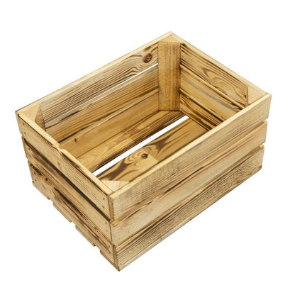 Trææske 4iQ Group 40x31x21 cm, brændt finish, 1 stk.
