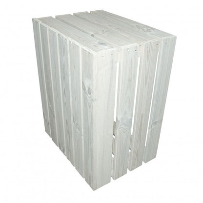 Hvid trææske 4iQ Group 50x40x30 cm, 1 stk.