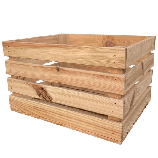Træskasse 4iQ Group 50x40x30 cm naturlig 1 stk.