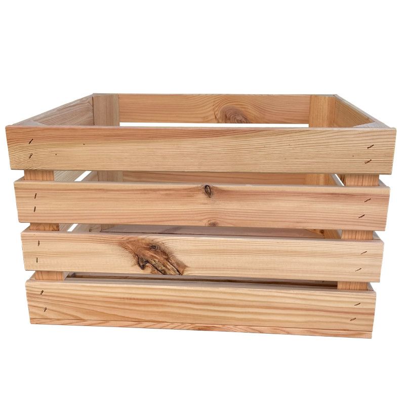 Træskasse 4iQ Group 50x40x30 cm naturlig 1 stk.