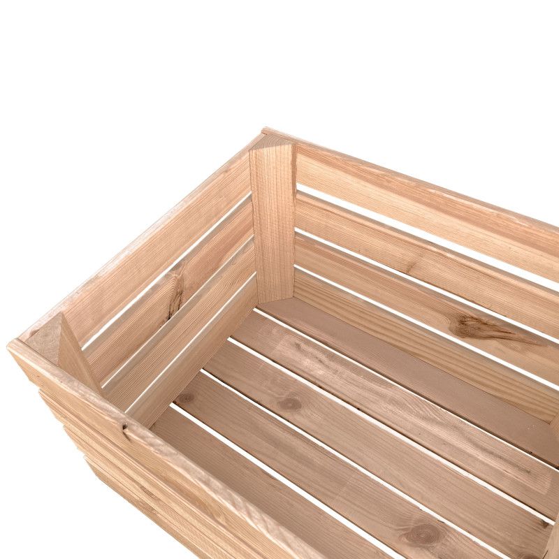 Træskasse 4iQ Group 50x40x30 cm naturlig 1 stk.