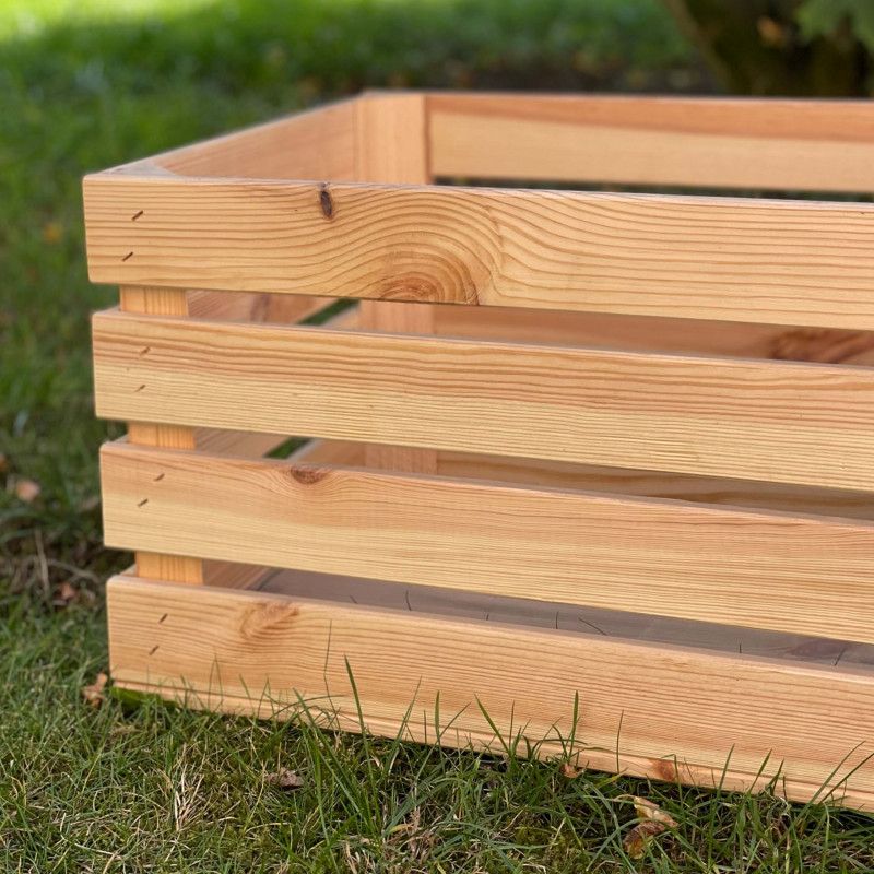 Træskasse 4iQ Group 50x40x30 cm naturlig 1 stk.