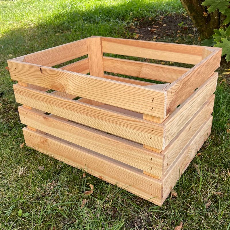 Træskasse 4iQ Group 50x40x30 cm naturlig 1 stk.