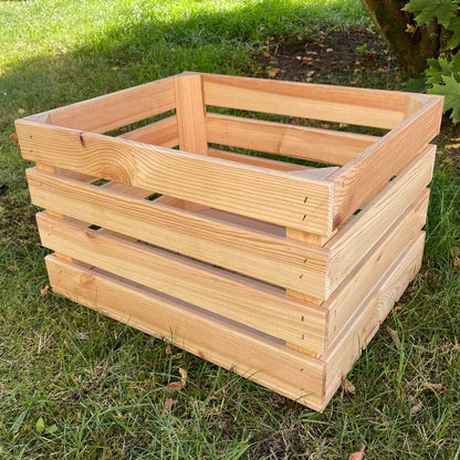 Træskasse 4iQ Group 50x40x30 cm naturlig 1 stk.