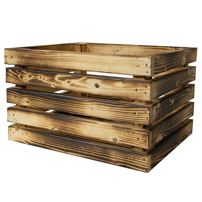 Trææske 4iQ Group 50x40x30 cm brændt premium 1 stk.