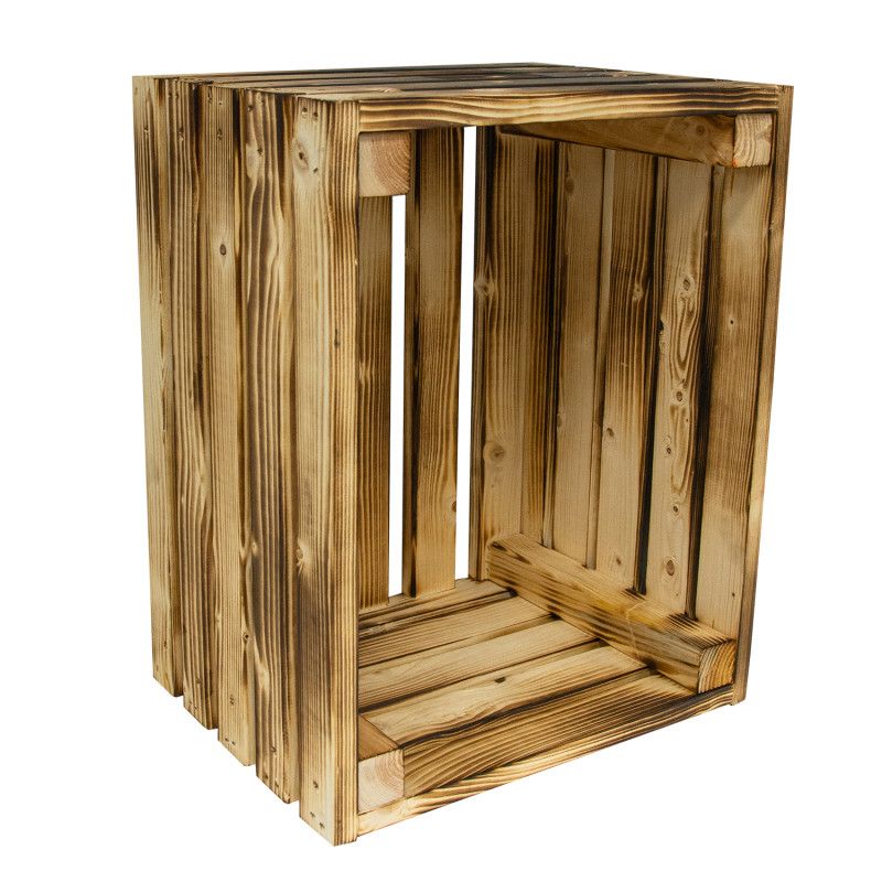 Trææske 4iQ Group 50x40x30 cm brændt premium 1 stk.
