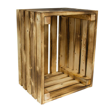 Trææske 4iQ Group 50x40x30 cm brændt premium 1 stk.