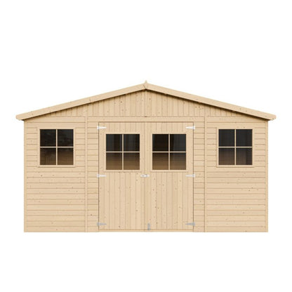 Redskabsskur M332M332G 8 m² Natur Træ med Gulv